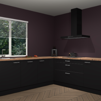 Zwarte keuken Letland 32786