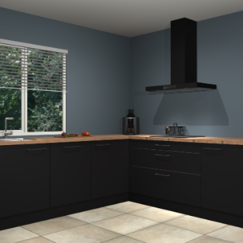 Zwarte keuken Letland 32788