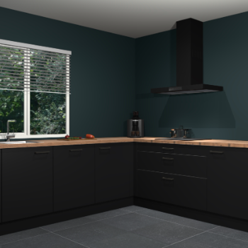 Zwarte keuken Letland 32789