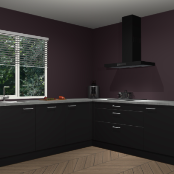 Zwarte keuken Letland 32793