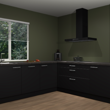 Zwarte keuken Letland 32798