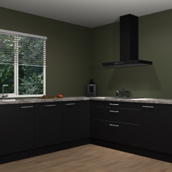 Zwarte keuken Letland 32804