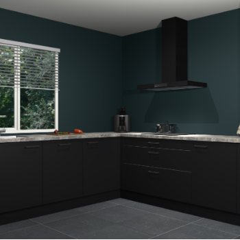 Zwarte keuken Letland 32808