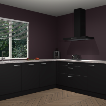 Zwarte keuken Letland 32811