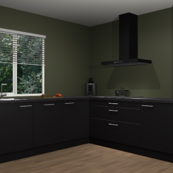 Zwarte keuken Letland 32816