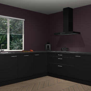 Zwarte keuken Letland 32817