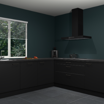 Zwarte keuken Letland 32820