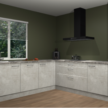 Beton opaal keuken Letland 32888