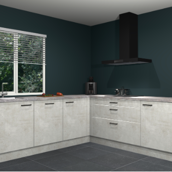 Beton opaal keuken Letland 32898