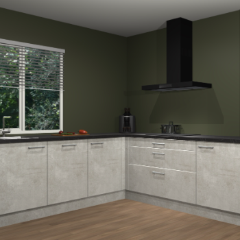 Beton opaal keuken Letland 32900