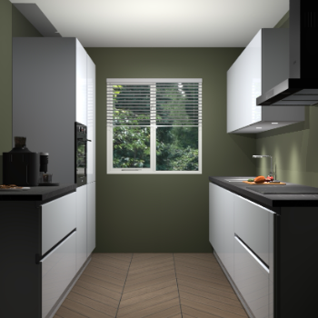 Sneeuwwitte hoogglans greeploze keuken Tallinn 33972