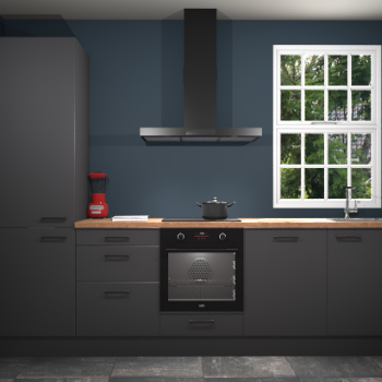 Onyxgrijze keuken Bangladesh 33484