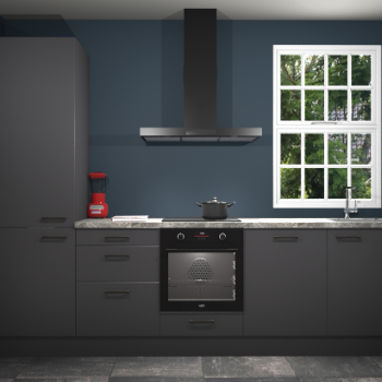 Onyxgrijze keuken Bangladesh 33502