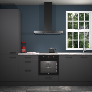 Onyxgrijze keuken Bangladesh 33508