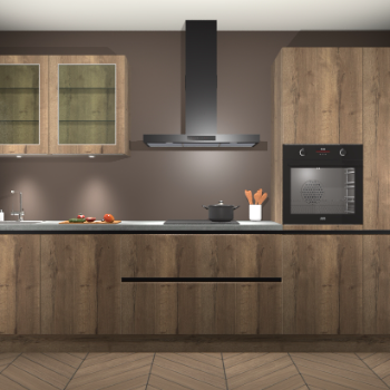 Chocolat Oak keuken Cairo 33086