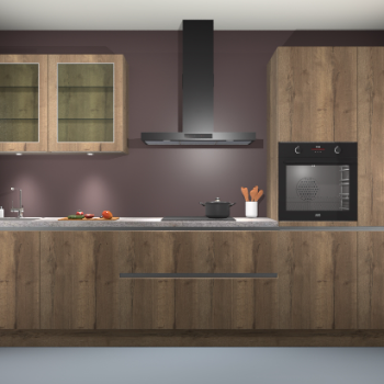 Chocolat Oak keuken Cairo 33101