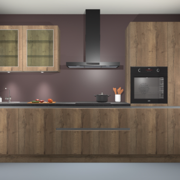 Chocolat Oak keuken Cairo 33107