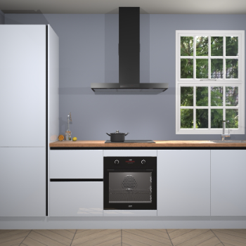 Sneeuwwitte hoogglans greeploze keuken Bangladesh 34156