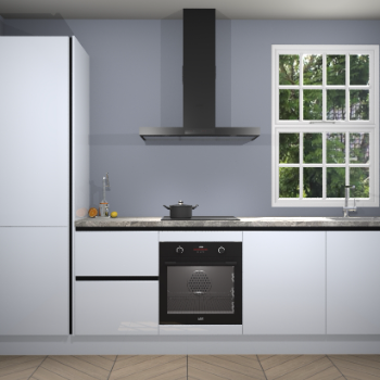 Sneeuwwitte hoogglans greeploze keuken Bangladesh 34175