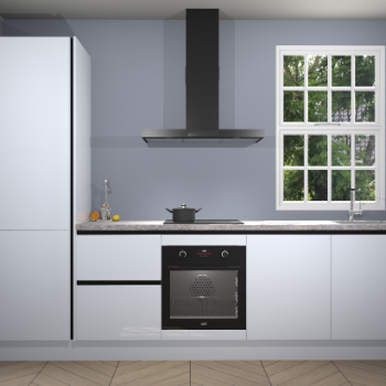 Sneeuwwitte hoogglans greeploze keuken Bangladesh 34181