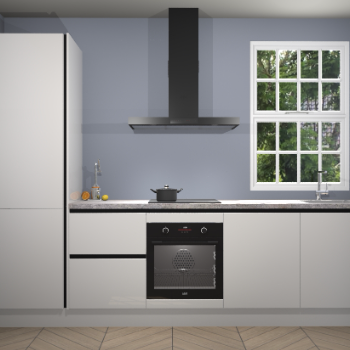 Zijdegrijze hoogglans greeploze keuken Bangladesh 34217