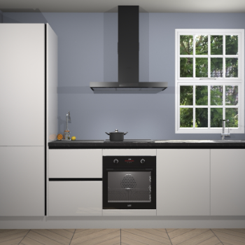 Zijdegrijze hoogglans greeploze keuken Bangladesh 34223