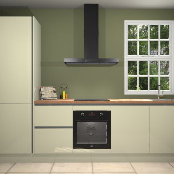 Magnolia hoogglans greeploze keuken Bangladesh 34228