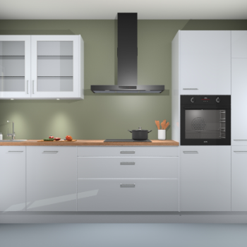 Sneeuwwit hoogglans keuken Cairo 33332