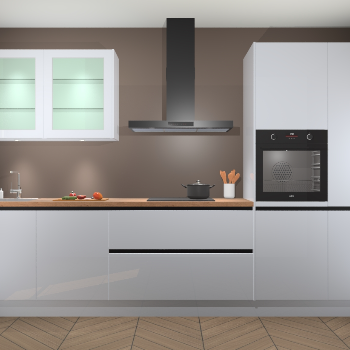 Sneeuwwit hoogglans keuken Cairo 33336