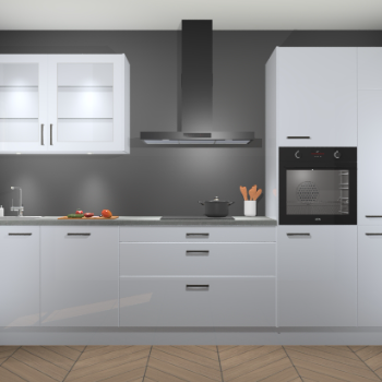 Sneeuwwit hoogglans keuken Cairo 33347