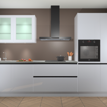 Sneeuwwit hoogglans keuken Cairo 33348