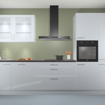 Sneeuwwit hoogglans keuken Cairo 33349