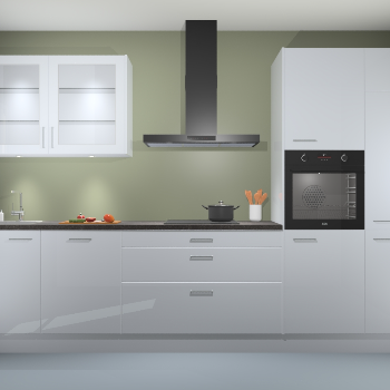 Sneeuwwit hoogglans keuken Cairo 33350