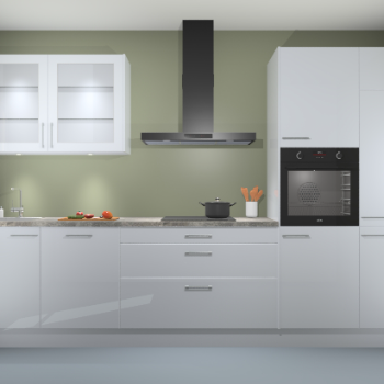 Sneeuwwit hoogglans keuken Cairo 33355