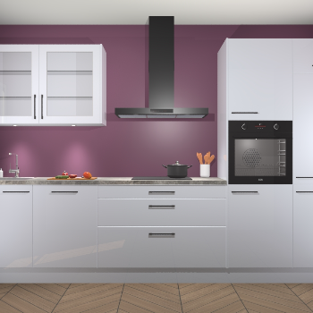 Sneeuwwit hoogglans keuken Cairo 33358