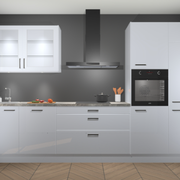 Sneeuwwit hoogglans keuken Cairo 33359