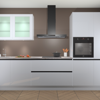 Sneeuwwit hoogglans keuken Cairo 33366