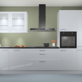 Sneeuwwit hoogglans keuken Cairo 33367