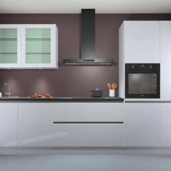 Sneeuwwit hoogglans keuken Cairo 33369