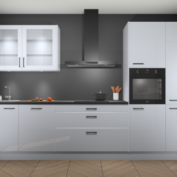 Sneeuwwit hoogglans keuken Cairo 33371