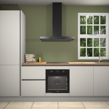 Zijdegrijze greeploze keuken Bangladesh 34308