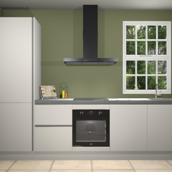 Zijdegrijze greeploze keuken Bangladesh 34315