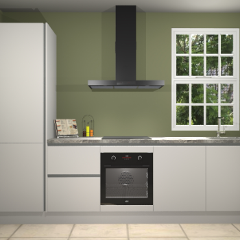 Zijdegrijze greeploze keuken Bangladesh 34327