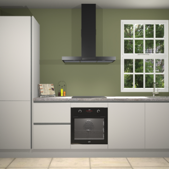 Zijdegrijze greeploze keuken Bangladesh 34333