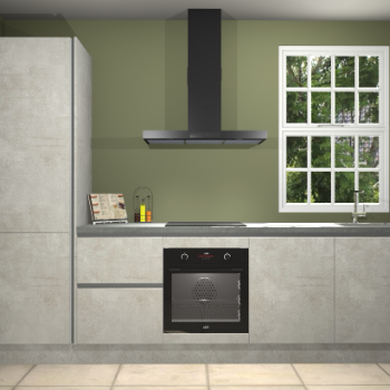 Beton opaal greeploze keuken Bangladesh 34508