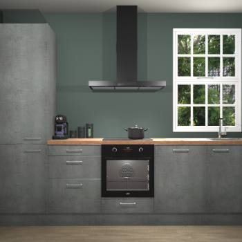 Beton parelgrijze keuken Bangladesh 34562