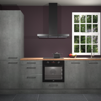 Beton parelgrijze keuken Bangladesh 34564