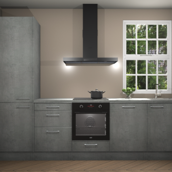 Beton parelgrijze keuken Bangladesh 34567