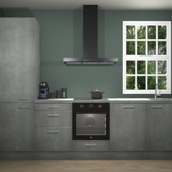 Beton parelgrijze keuken Bangladesh 34568