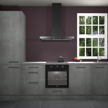 Beton parelgrijze keuken Bangladesh 34570